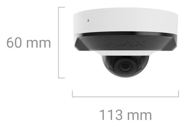Ajax DomeCam Mini (8 Mp/4 mm) IP Dome Kamera — görsel 4