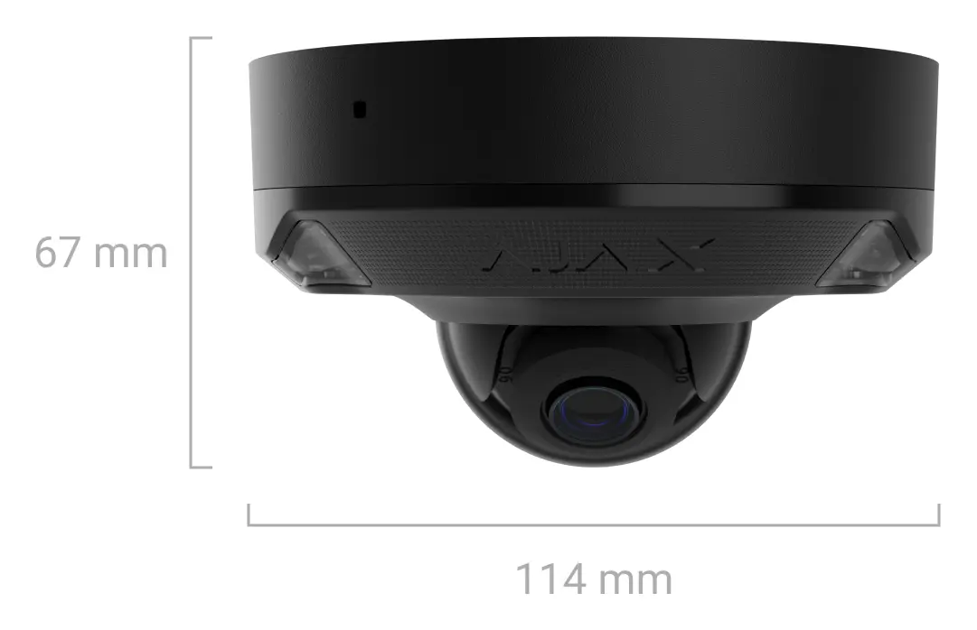 Ajax DomeCam Mini HL (5 Mp/4 mm) IP Dome Kamera — görsel 4