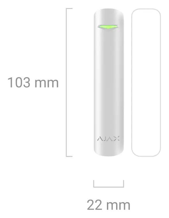 Ajax DoorProtect U Jeweller Kablosuz Manyetik Kontak — görsel 4