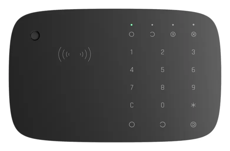 Ajax KeyPad Combi Jeweller Kablosuz Sirenli ve Kart Okuyuculu Tuş Takımı — görsel 2