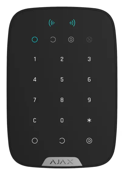 Ajax KeyPad Plus Jeweller Kablosuz Kart Okuyuculu Tuş Takımı — görsel 2