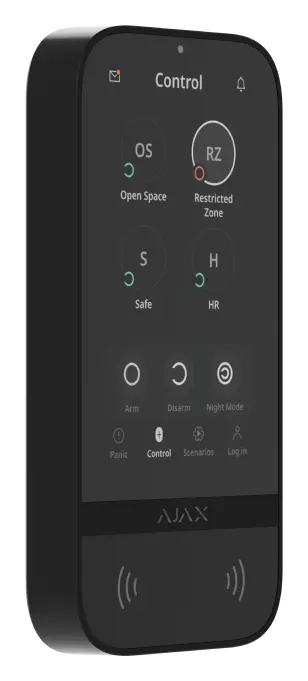 Ajax KeyPad TouchScreen Jeweller Kablosuz Dokunmatik Ekranlı Tuş Takımı — görsel 2