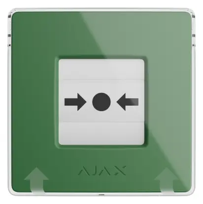 Ajax ManualCallPoint (Green) Jeweller Kablosuz Programlanabilir Acil Durum Butonu — görsel 2