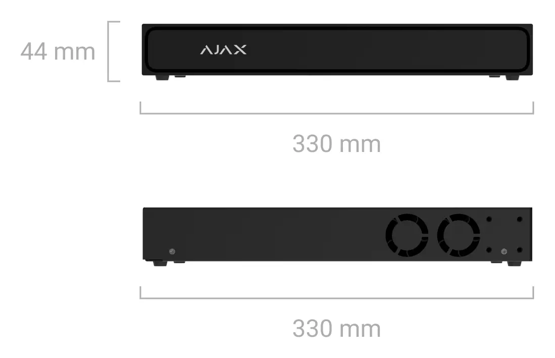 Ajax NVR H2DAC (16-ch) 16 Kanal NVR Kayıt Cihazı — görsel 4