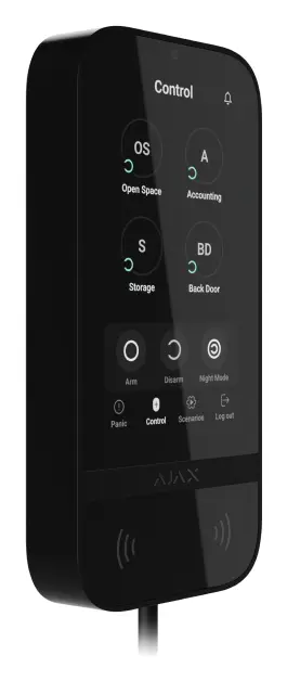 Ajax Superior KeyPad TouchScreen Fibra Kablolu Dokunmatik Ekranlı Tuş Takımı — görsel 2