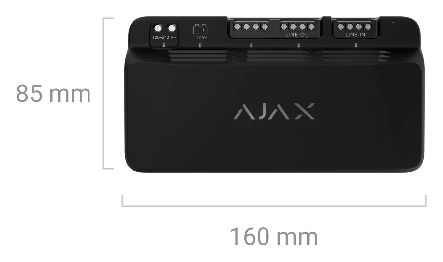 Ajax Superior LineSupply (45 W) Fibra Fibra Ek Güç Kaynağı Modülü — görsel 4