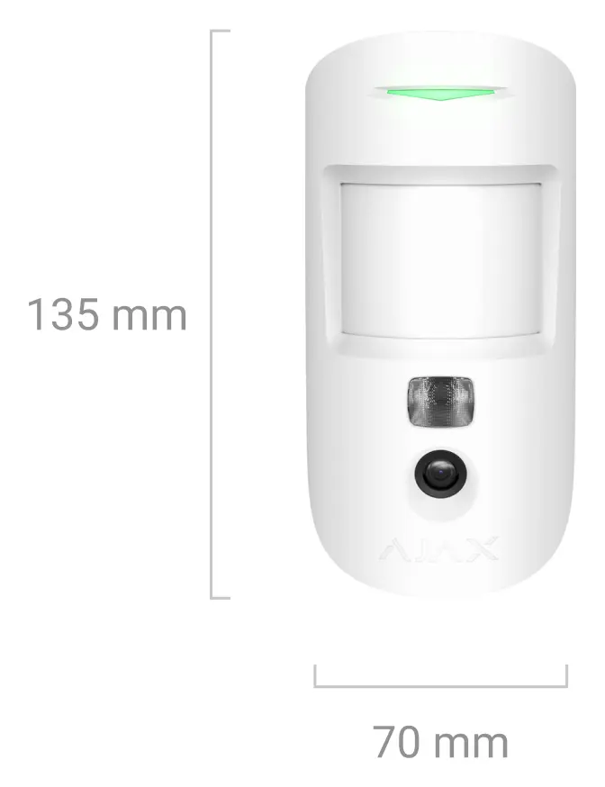 Ajax Superior MotionCam Fibra Kablolu Fotoğraf Doğrulamalı Hareket Dedektörü — görsel 4