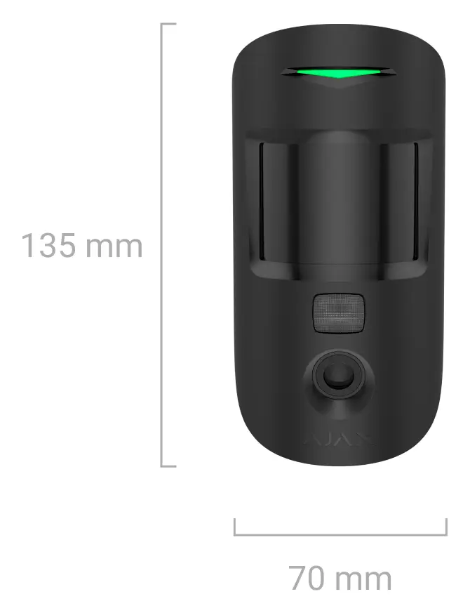 Ajax Superior MotionCam HD (PhOD) Jeweller Kablosuz Fotoğraf Doğrulamalı Hareket Dedektörü — görsel 4