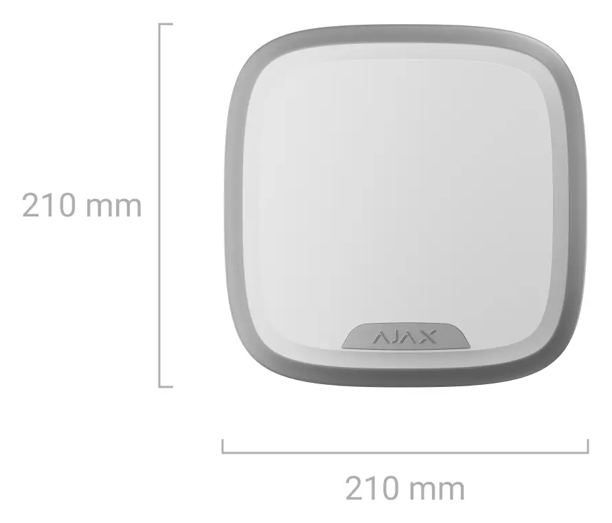 Ajax Superior StreetSiren Plus Jeweller Kablosuz Dış Ortam Siren — görsel 4