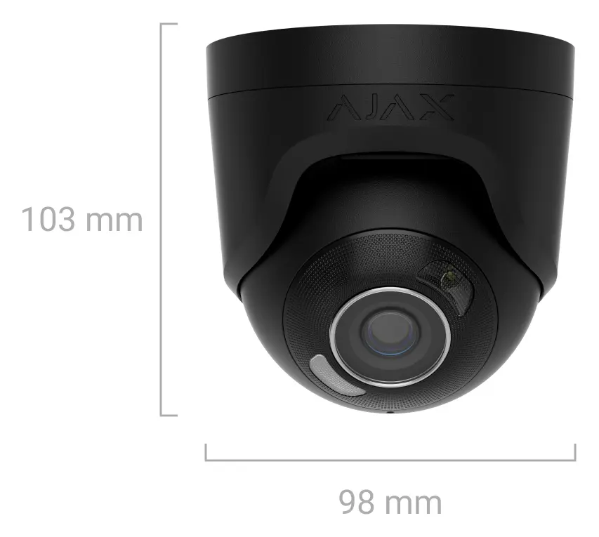 Ajax TurretCam HL (5 Mp/4 mm) IP Turret Kamera — görsel 4
