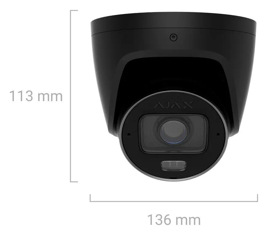 Ajax TurretCam HLVF (5 Mp) IP Turret Kamera — görsel 4