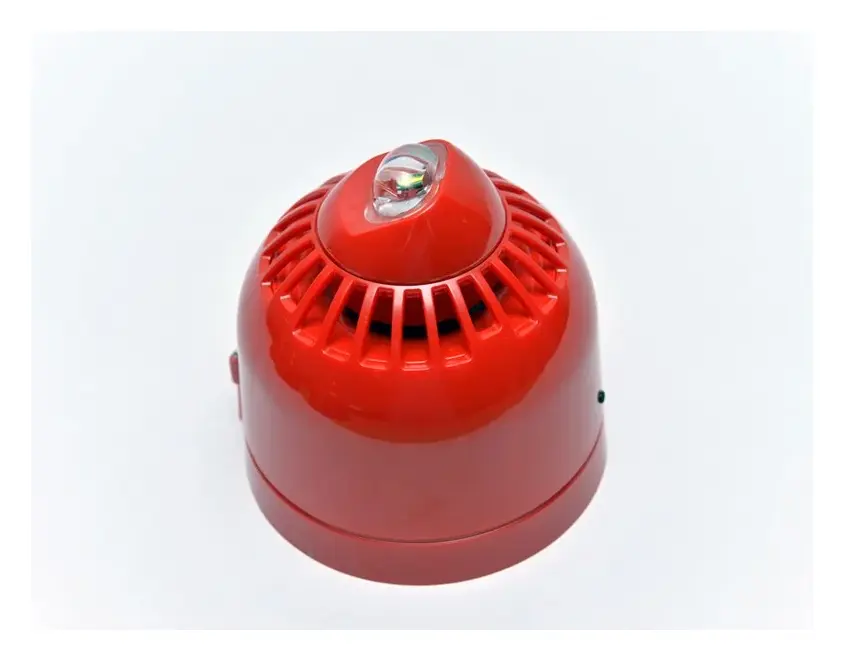 Apollo 29600-800 Series 65 Konvansiyonel Kırmızı Gövde Beyaz Flaşlı EN 54-23 Kat. W Yangın Sireni / Flaşör — görsel 2