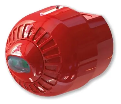 Apollo 29600-801 Series 65 Konvansiyonel Kırmızı Gövde Kırmızı Flaşlı EN 54-23 Kat. W Yangın Sireni / Flaşör