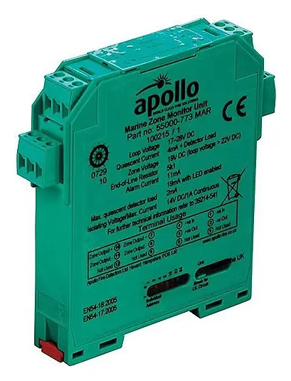 Apollo 55000-773MAR XP95 Adresli Denizcilik Tipi DIN Ray Giriş/Çıkış Modülü