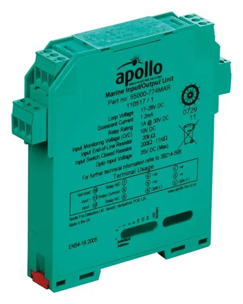 Apollo 55000-774MAR XP95 Adresli Denizcilik Tipi DIN Ray SIL2 Giriş/Çıkış Modülü