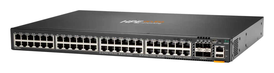 Aruba JL667A CX6300F 48-port 1GbE and 4-port SFP56 Yönetilebilir Switch
