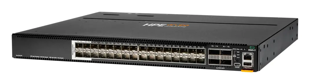 Aruba JL717C CX8360-32Y4C v2 32-port 25G SFP/SFP+/SFP28 4 Sec 4-port 100G QSFP+/QSFP28 Veri Merkezi Switch