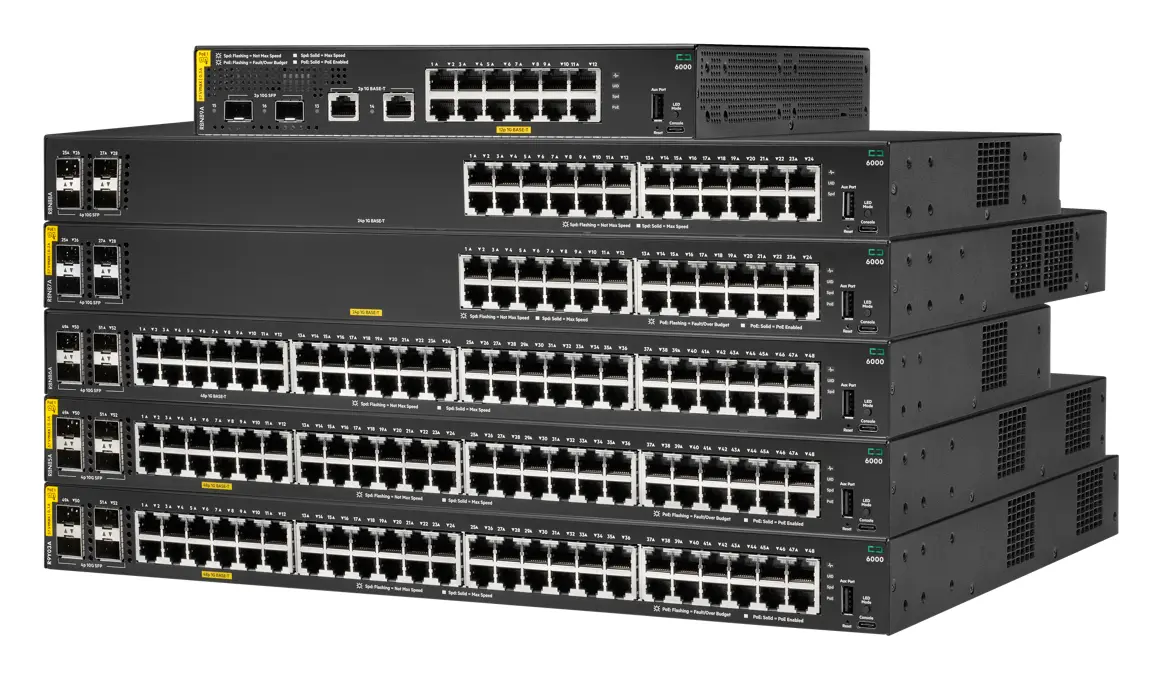 Aruba R8N88B CX6000 24p 10M/100M/1G 4p SFP 1G Yönetilebilir Switch