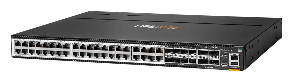 Aruba R9W93A CX8100 40x10G Base-T 8x10G SFP+ 4x40/100G QSFP28 BF 3xFan 2AC PSU Veri Merkezi Switch
