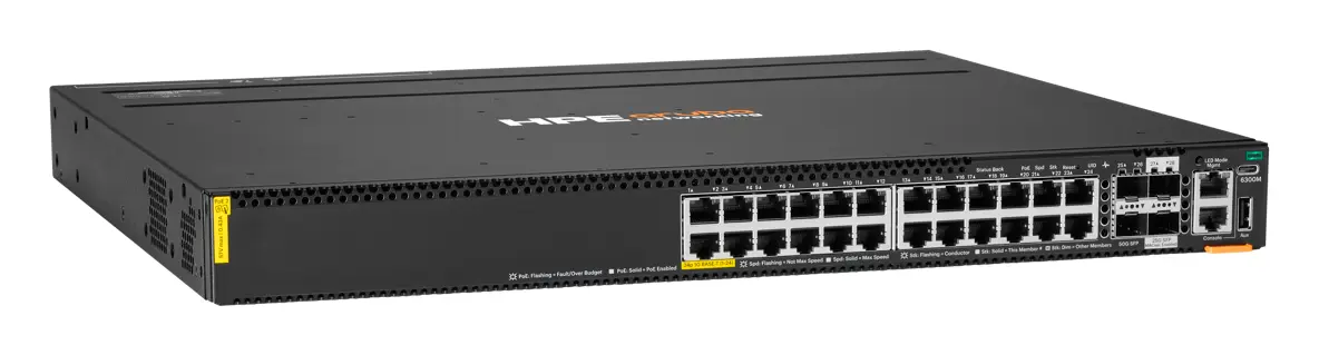 Aruba S6X60A CX6300M 24p 1G Class8 PoE 2p SFP56 50G 2p SFP28 25G MACsec PoE Switch — görsel 2