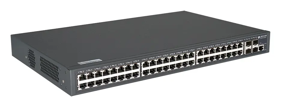 BDCOM IES200-5048G-4X 48 Port Gigabit 4×10G SFP+ L3 Endüstriyel Switch — görsel 2