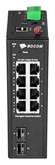 BDCOM IES200-L25-2S4T 4 Port Gigabit 2×SFP L2+ Endüstriyel Switch — görsel 4