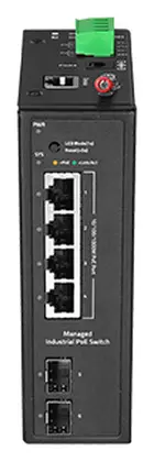 BDCOM IES200-L25-4S8T 8 Port Gigabit 4×SFP L2+ Endüstriyel Switch