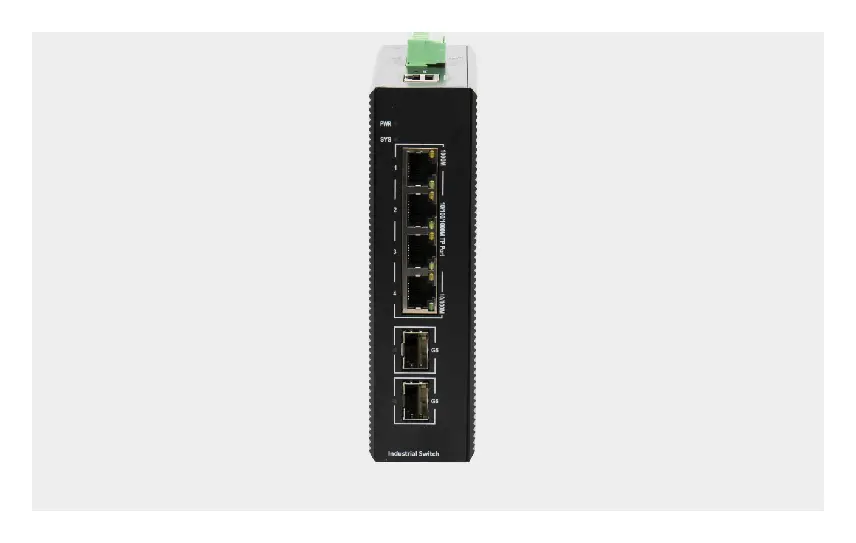 BDCOM IES200-V25-2S4T 4 Port Gigabit 2×SFP Endüstriyel Switch — görsel 6