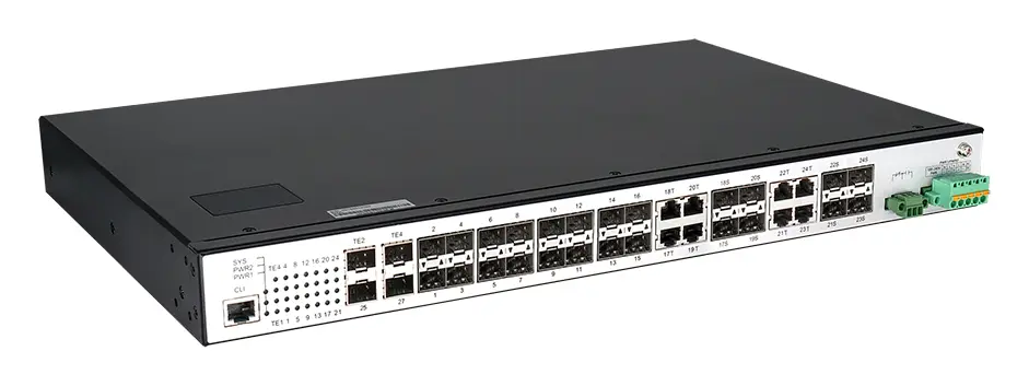 BDCOM IES2000-5024S8C4X 24 Port Gigabit SFP 8×Combo 4×10G SFP+ L2+ Endüstriyel Switch — görsel 3