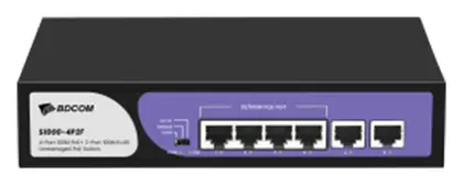 BDCOM S1000-4P2F 4 Port Fast Ethernet PoE Yönetilemez Switch