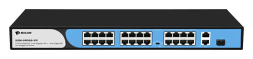BDCOM S1200-24P2G1S-370 24 Port Fast Ethernet PoE 2×Gigabit 1×SFP Yönetilemez Switch — görsel 3