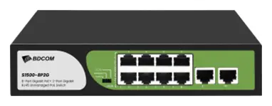 BDCOM S1500-16P2S 18 Port Gigabit PoE Yönetilemez Switch