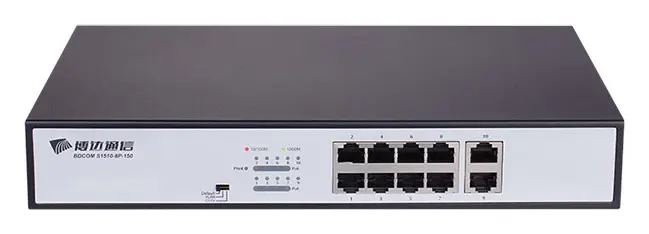 BDCOM S1510-8P 8 Port Gigabit PoE Yönetilemez Switch