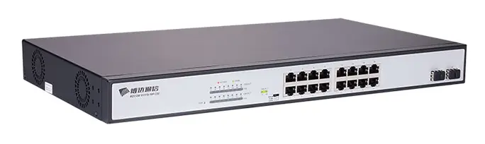 BDCOM S1518-16P 16 Port Gigabit PoE 2×SFP Yönetilemez Switch — görsel 2