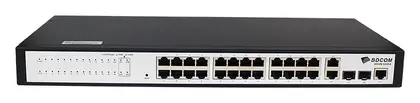 BDCOM S2228-B 24 Port Fast Ethernet 2×Gigabit 2×SFP L2+ Yönetilebilir Switch