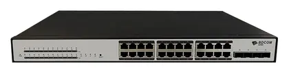 BDCOM S2500-24P4S-W 28 Port Gigabit PoE 4×SFP Akıllı (Web) Yönetilebilir Switch
