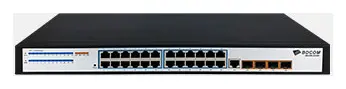 BDCOM S2500-24T4S 24 Port Gigabit PoE 4×SFP L2+ Yönetilebilir Switch — görsel 4