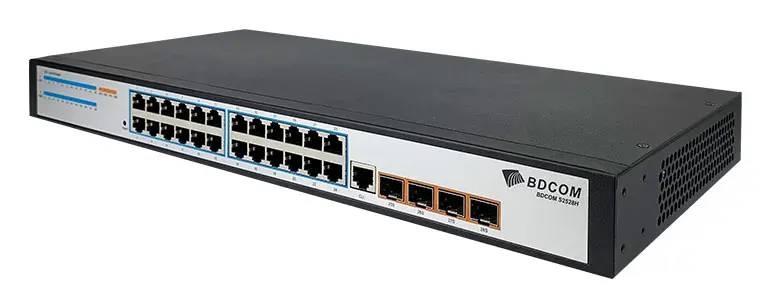 BDCOM S2528-EI 24 Port Gigabit 4×SFP L3 Yönetilebilir Switch — görsel 3