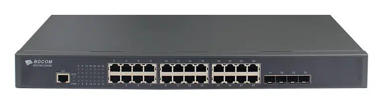 BDCOM S2928EF 24 Port Gigabit SFP 8×Combo 4×10G SFP+ L2+ Yönetilebilir Switch — görsel 4