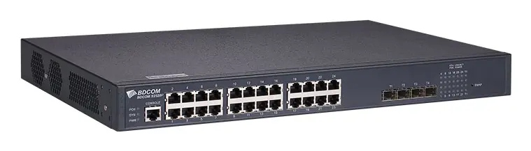 BDCOM S2928P 24 Port Gigabit PoE 4×10G SFP+ L2+ Yönetilebilir Switch — görsel 2