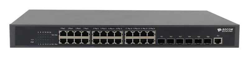 BDCOM S3900-24T6XB 24 Port Gigabit 6×10G SFP+ Yönetilebilir Switch — görsel 3