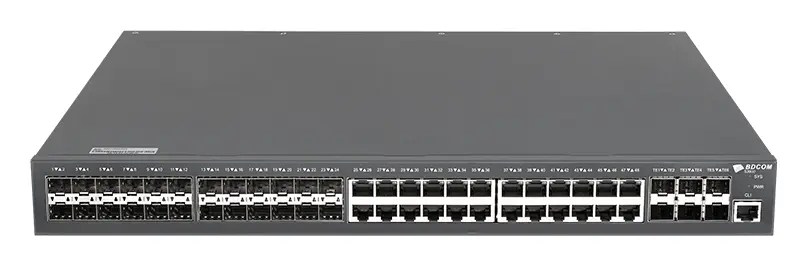 BDCOM S3900-48M6X 24 Port Gigabit 24×SFP 6×10G SFP+ Yönetilebilir Switch — görsel 2