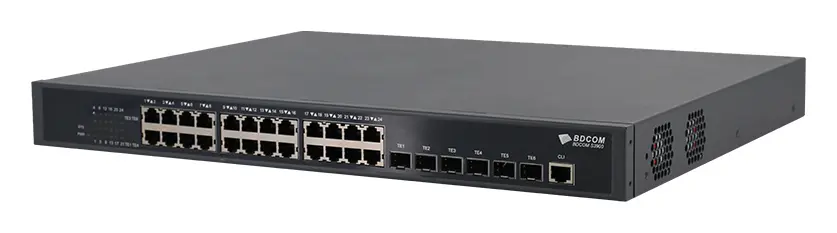 BDCOM S3900-48T6XB/EI 48 Port Gigabit 6×10G SFP+ Yönetilebilir Switch