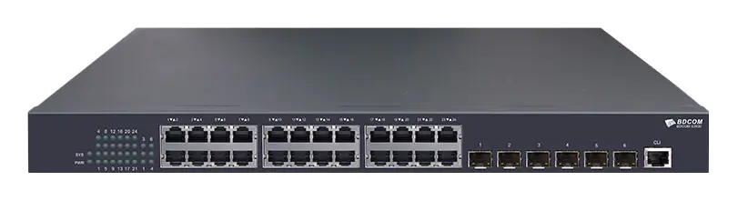 BDCOM S3954 48 Port Gigabit 6×10G SFP+ Yönetilebilir Switch