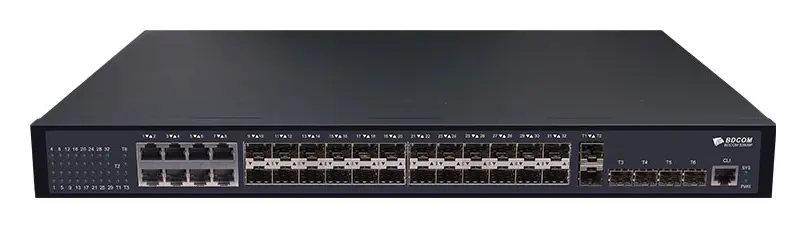 BDCOM S3954M 24 Port Gigabit 24×SFP 6×10G SFP+ Yönetilebilir Switch — görsel 3