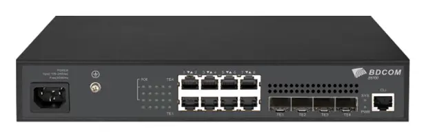 BDCOM S5700-24EP6X-760 24 Port 2.5G PoE 6×10G SFP+ Yönetilebilir Switch