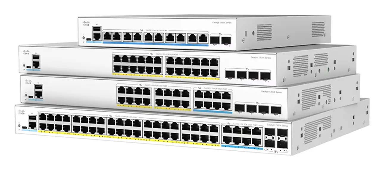 Cisco C1300-16P-4X 16 Port Gigabit PoE+ 4x10G SFP+ Yönetilebilir Switch — görsel 2