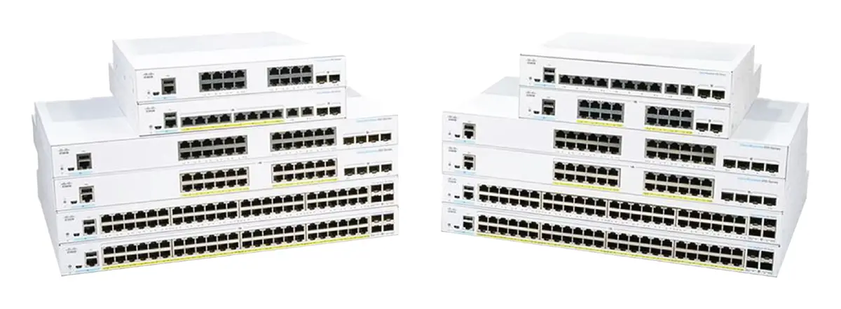 Cisco CBS250-24P-4X 24 Port Gigabit PoE+ 4x10G SFP+ Akıllı Yönetilebilir Switch