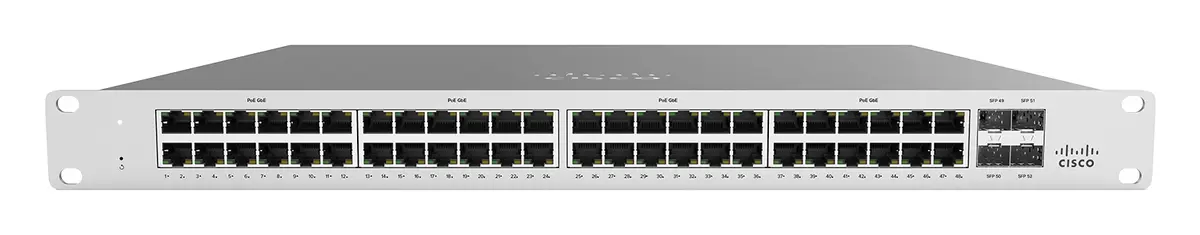 Cisco MS120-48FP 48 Port Gigabit PoE+ Bulut Yönetimli Switch — görsel 2