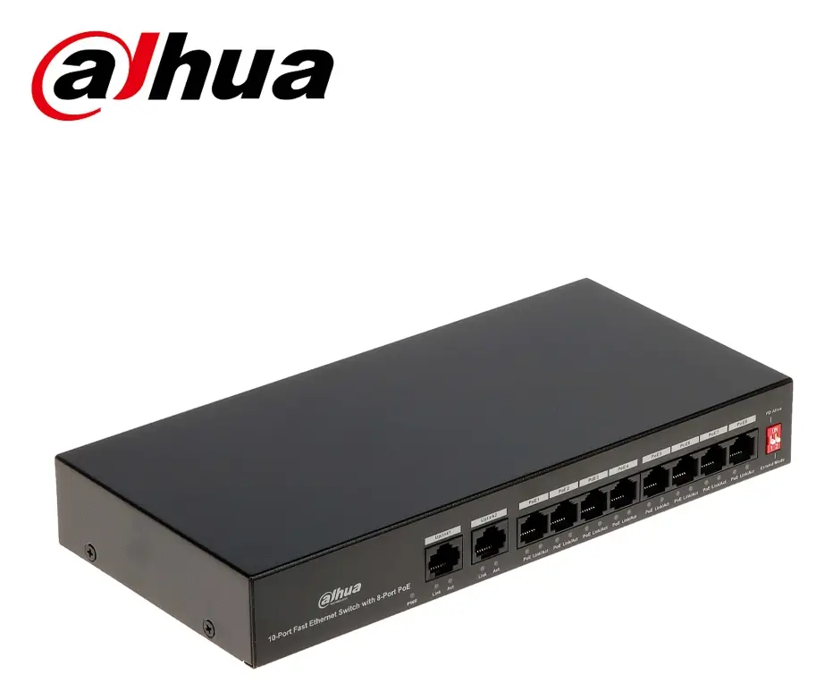 Dahua CS4010-8GT-110 8 Port Yönetilebilir Gigabit PoE Switch